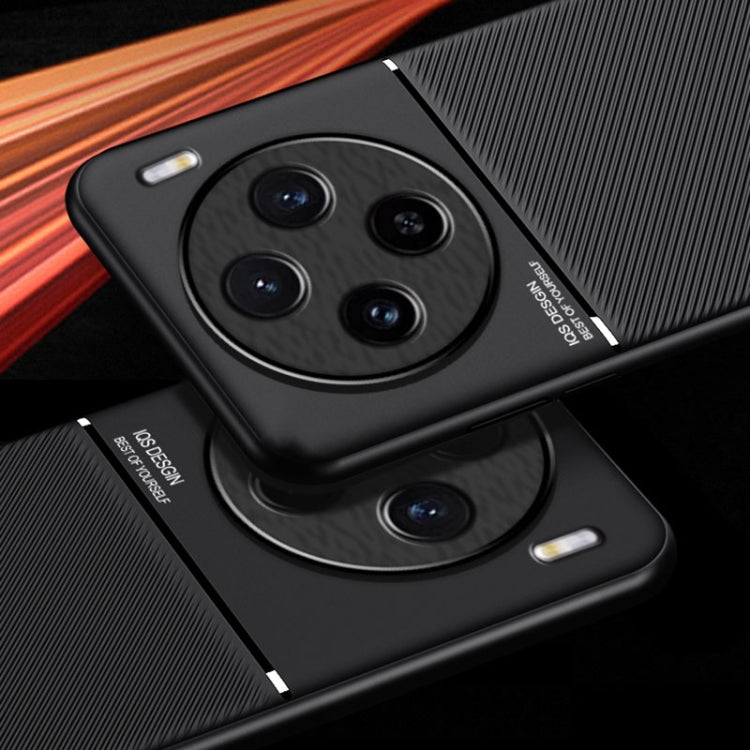 For vivo X100 Pro Classic Tilt Strip Grain Magnetic Shockproof PC + TPU Phone Case(Red) - X100 Pro Cases by PMC TechLife | Online Shopping South Africa | PMC TechLife