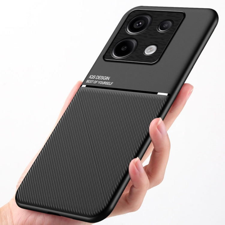For Xiaomi Redmi Note 13 Pro 5G Classic Tilt Strip Grain Magnetic Shockproof PC + TPU Phone Case(Red) - Note 13 Pro Cases by PMC TechLife | Online Shopping South Africa | PMC TechLife