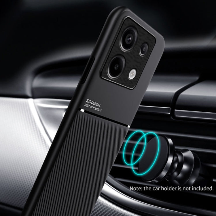 For Xiaomi Redmi Note 13 Pro 5G Classic Tilt Strip Grain Magnetic Shockproof PC + TPU Phone Case(Red) - Note 13 Pro Cases by PMC TechLife | Online Shopping South Africa | PMC TechLife