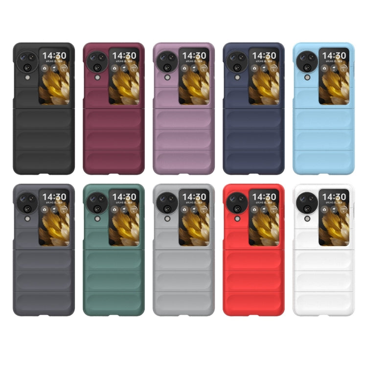 For OPPO Find N3 Flip Magic Shield Fold PC Shockproof Phone Case(Dark Green) - Find N3 Flip Cases by PMC TechLife | Online Shopping South Africa | PMC TechLife | Buy Now Pay Later Mobicred