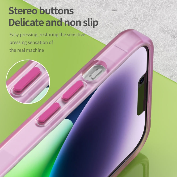 For iPhone 14 MagSafe Frosted Translucent TPU + PC Full Coverage Phone Case(Pink) - iPhone 14 Cases by PMC TechLife | Online Shopping South Africa | PMC TechLife