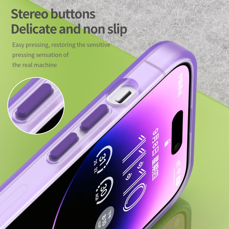 For iPhone 16 Pro MagSafe Frosted Translucent TPU + PC Full Coverage Phone Case(Dark Purple) - iPhone 16 Pro Cases by PMC Jewellery | Online Shopping South Africa | PMC Jewellery | Buy Now Pay Later Mobicred