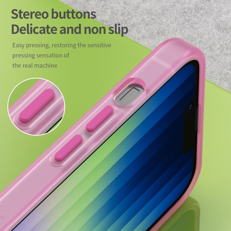 For iPhone 16e MagSafe Frosted Translucent TPU + PC Full Coverage Phone Case(Pink) - iPhone 16e Cases by PMC TechLife | Online Shopping South Africa | PMC TechLife | Buy Now Pay Later Mobicred