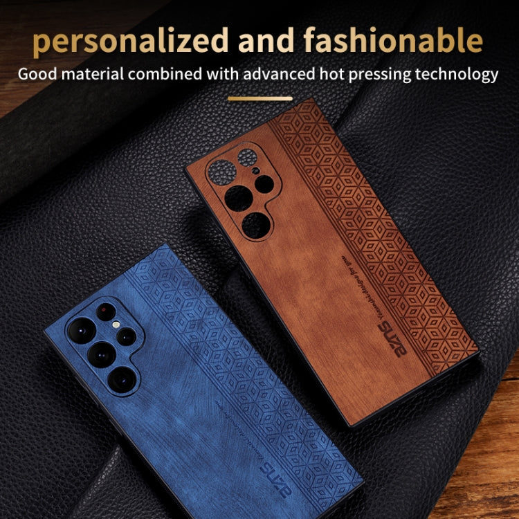 For Samsung Galaxy S24 Ultra 5G AZNS 3D Embossed Skin Feel Phone Case(Brown) - Galaxy S24 Ultra 5G Cases by AZNS | Online Shopping South Africa | PMC TechLife | Buy Now Pay Later Mobicred