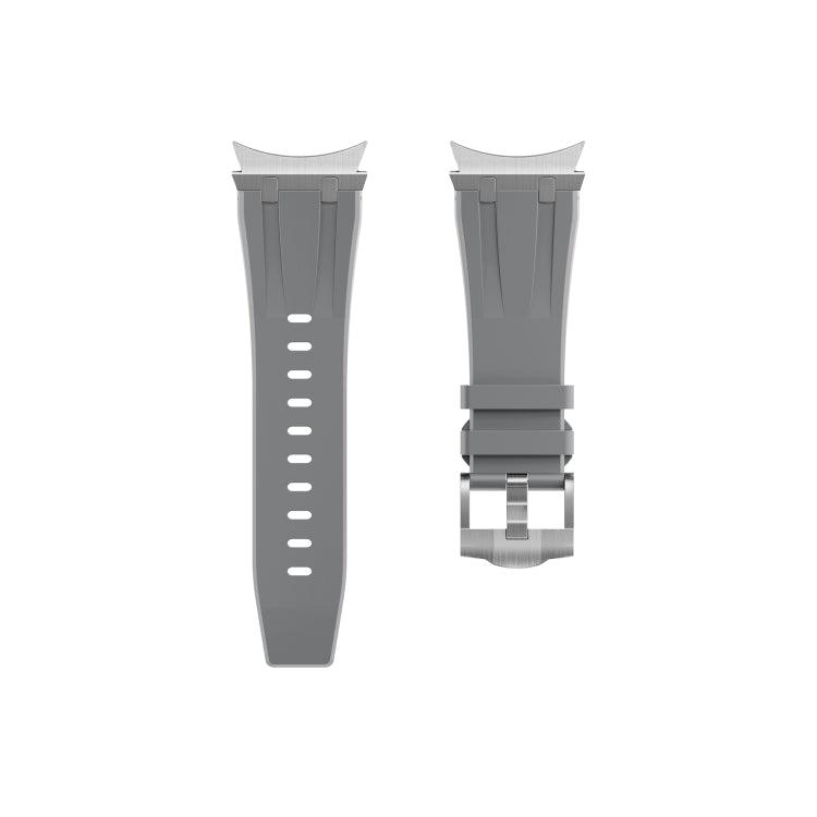 For Samsung Galaxy watch 4 / 5 / 6 AP Series Liquid Silicone Watch Band(Silver Grey) - Watch Bands by PMC Jewellery | Online Shopping South Africa | PMC Jewellery