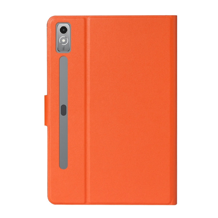 For Lenovo Tab P12 2023 / TB370FU Pure Color Smart Leather Tablet Case(Orange) - Lenovo by PMC TechLife | Online Shopping South Africa | PMC TechLife | Buy Now Pay Later Mobicred