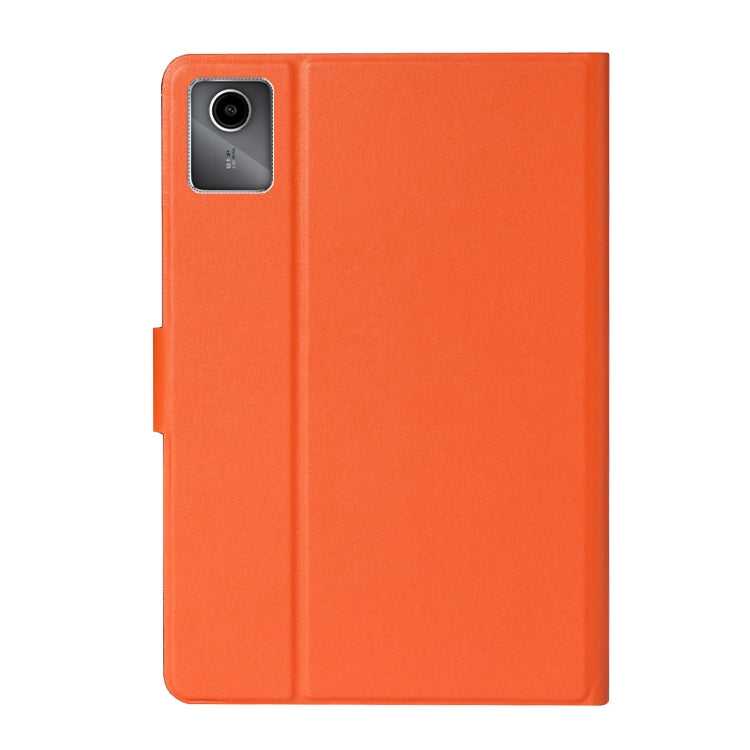 For Lenovo Tab M11/ Xiaoxin Pad 11 2024 Pure Color Smart Leather Tablet Case(Orange) - Lenovo by PMC Jewellery | Online Shopping South Africa | PMC Jewellery | Buy Now Pay Later Mobicred