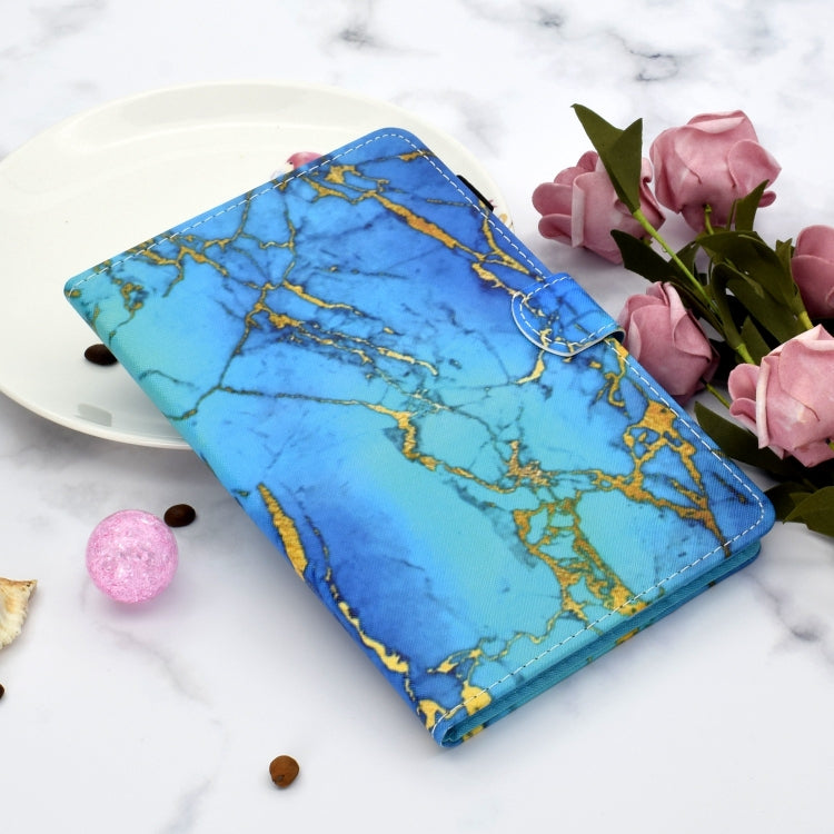 For Lenovo Tab P12 2023 / TB370FU Coloured Drawing Stitching Smart Leather Tablet Case(Gilded Marble) - Lenovo by PMC TechLife | Online Shopping South Africa | PMC TechLife | Buy Now Pay Later Mobicred