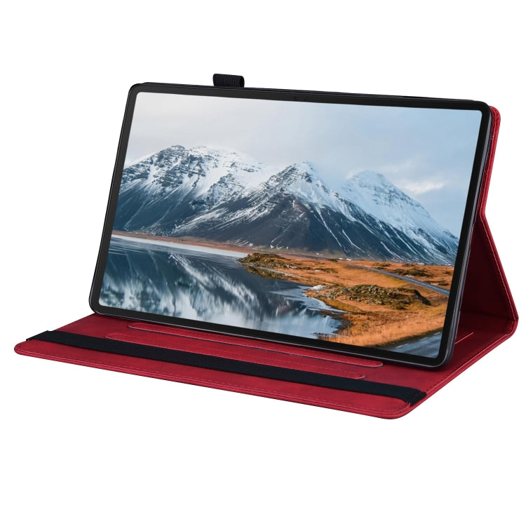 For Honor Pad X8a Splicing Shockproof Leather Tablet Case(Red) - free shipping - PMC TechLife - Order now!