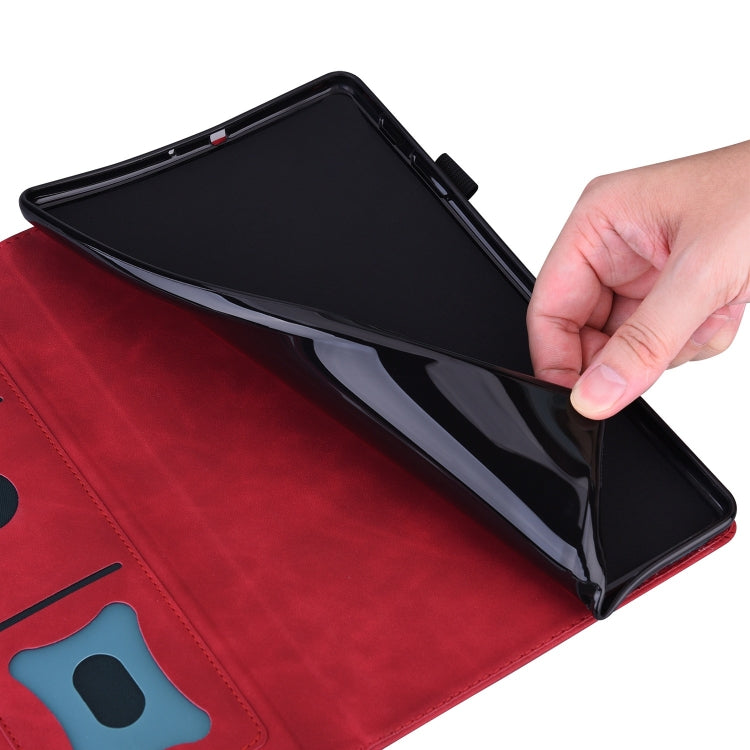 For Honor Pad X8a Splicing Shockproof Leather Tablet Case(Red) - free shipping - PMC TechLife - Order now!