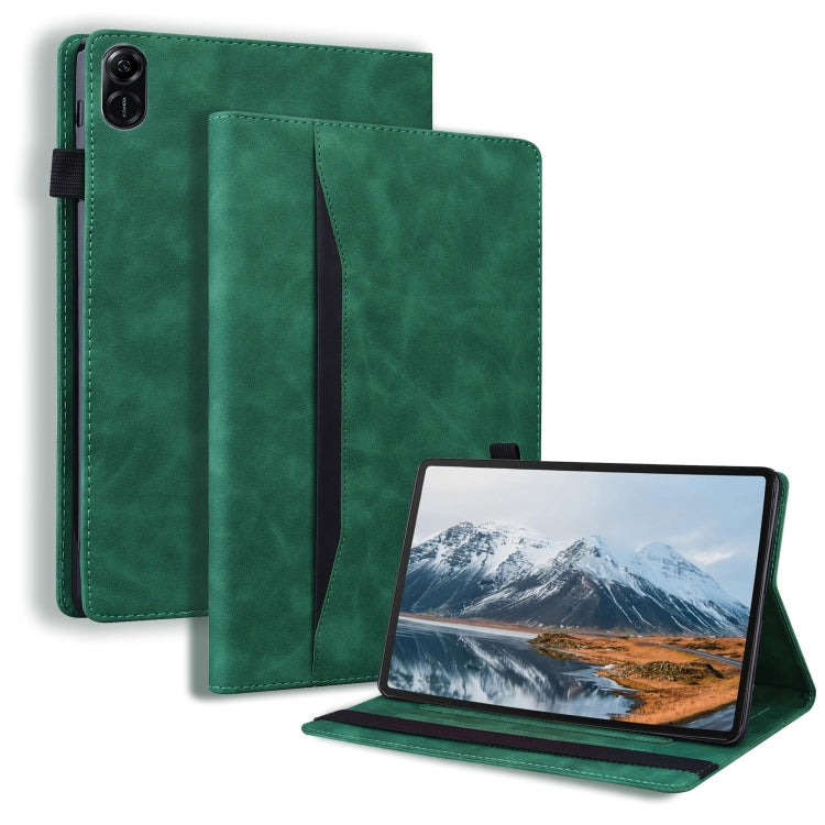 For Honor Pad X8a Splicing Shockproof Leather Tablet Case(Green) - Honor by PMC TechLife | Online Shopping South Africa | PMC TechLife | Buy Now Pay Later Mobicred