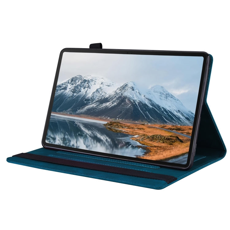 For Honor Pad X8a Splicing Shockproof Leather Tablet Case(Blue) - Honor by PMC TechLife | Online Shopping South Africa | PMC TechLife | Buy Now Pay Later Mobicred