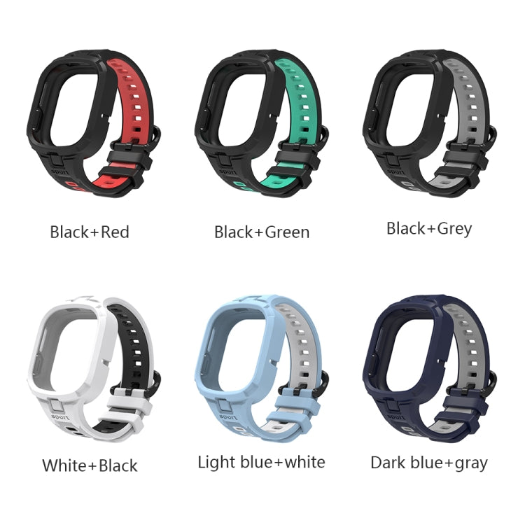 For Honor Watch 4 Two Color Integrated TPU Watch Band(Dark Blue Grey) - Watch Bands by PMC TechLife | Online Shopping South Africa | PMC TechLife | Buy Now Pay Later Mobicred