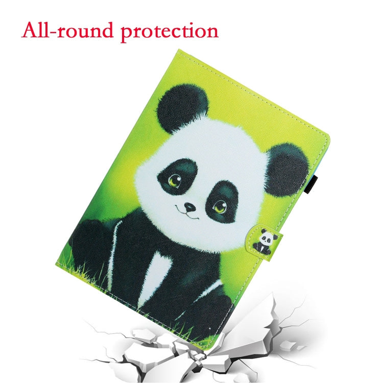 For Lenovo Tab P12 2023 / TB370FU Coloured Drawing Stitching Smart Leather Tablet Case(Panda) - Lenovo by PMC TechLife | Online Shopping South Africa | PMC TechLife | Buy Now Pay Later Mobicred