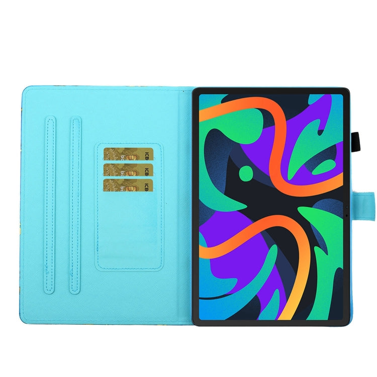 For Lenovo Tab M11/ Xiaoxin Pad 11 2024 Coloured Drawing Stitching Smart Leather Tablet Case(Colored Sand) - Lenovo by PMC Jewellery | Online Shopping South Africa | PMC Jewellery | Buy Now Pay Later Mobicred