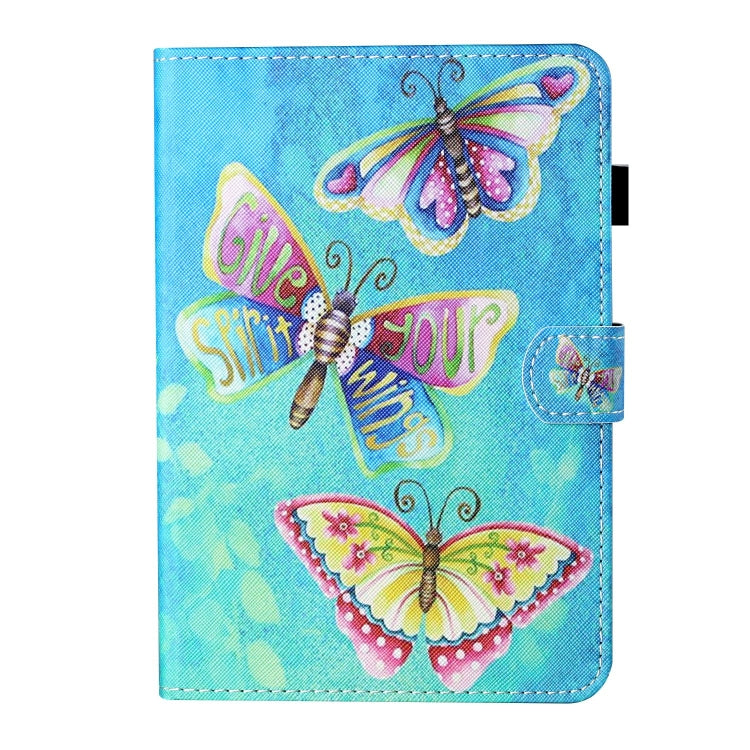 For Lenovo Tab M11/ Xiaoxin Pad 11 2024 Coloured Drawing Stitching Smart Leather Tablet Case(Colorful Butterflies) - Lenovo by PMC Jewellery | Online Shopping South Africa | PMC Jewellery | Buy Now Pay Later Mobicred