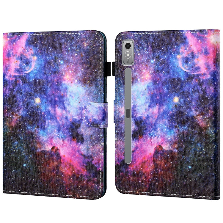 For Lenovo Tab P12 2023 / TB370FU Coloured Drawing Stitching Smart Leather Tablet Case(Starry Sky) - Lenovo by PMC TechLife | Online Shopping South Africa | PMC TechLife | Buy Now Pay Later Mobicred