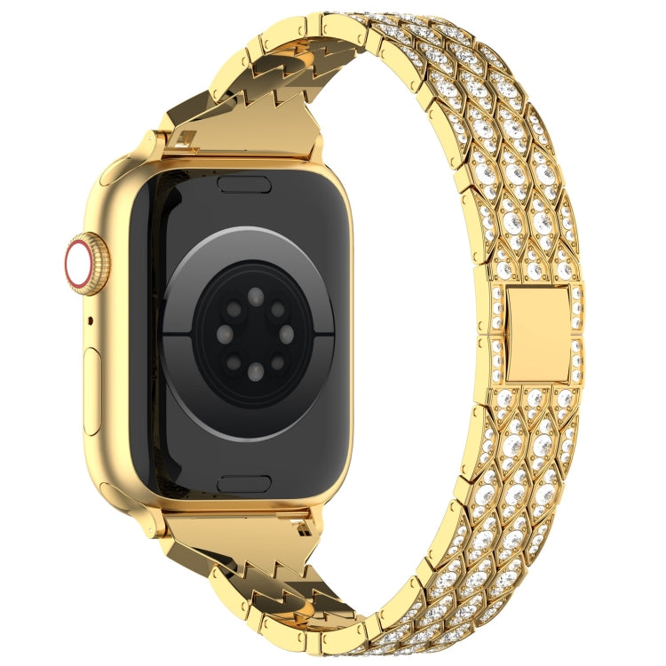 For Apple Watch SE 40mm Devil Eye Diamond Bracelet Metal Watch Band(Gold) - free shipping - PMC TechLife - Order now!