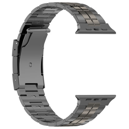 For Apple Watch Series 8 45mm Tortoise Buckle Titanium Steel Watch Band(Grey) - Watch Bands by PMC Jewellery | Online Shopping South Africa | PMC Jewellery