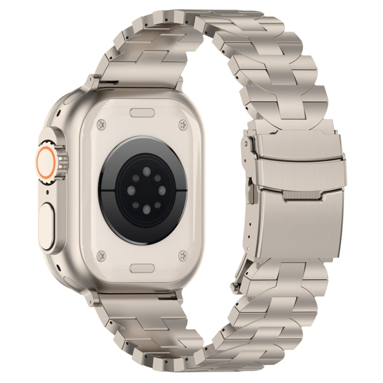 For Apple Watch Series 9 41mm Butterfly Type Titanium Steel Watch Band(Titanium) - Watch Bands by PMC TechLife | Online Shopping South Africa | PMC TechLife