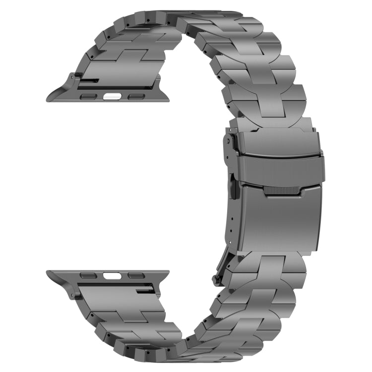 For Apple Watch Series 8 41mm Butterfly Type Titanium Steel Watch Band(Grey) - Watch Bands by PMC TechLife | Online Shopping South Africa | PMC TechLife