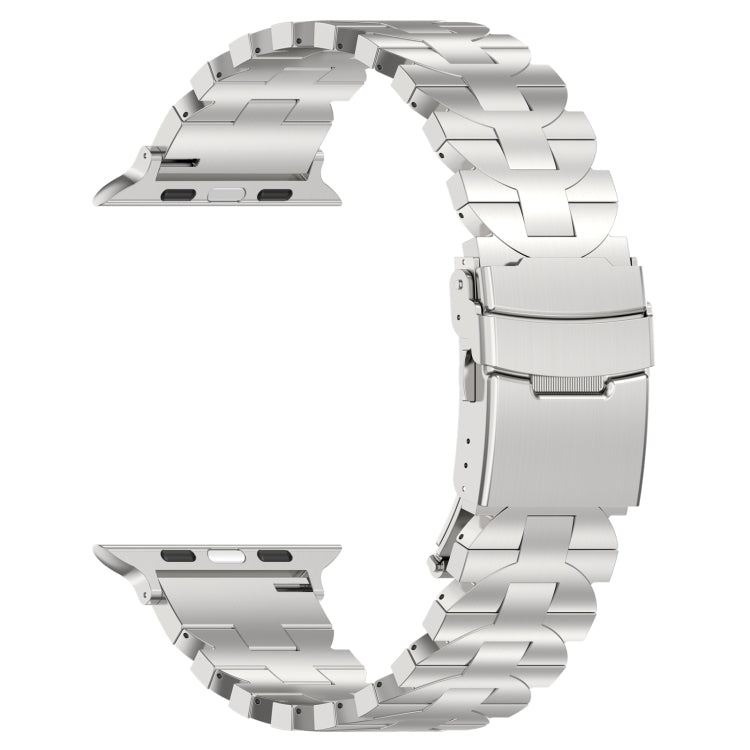 For Apple Watch SE 40mm Butterfly Type Titanium Steel Watch Band(Silver) - Watch Bands by PMC TechLife | Online Shopping South Africa | PMC TechLife