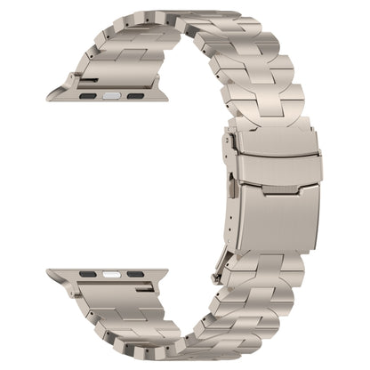 For Apple Watch Series 2 42mm Butterfly Type Titanium Steel Watch Band(Titanium) - Watch Bands by PMC Jewellery | Online Shopping South Africa | PMC Jewellery