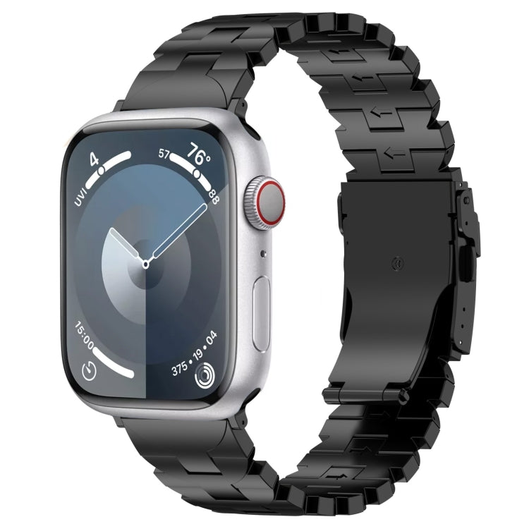 For Apple Watch 42mm Butterfly Type Titanium Steel Watch Band(Black) - free shipping - PMC TechLife - Order now!
