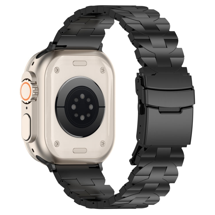 For Apple Watch 42mm Butterfly Type Titanium Steel Watch Band(Black) - free shipping - PMC TechLife - Order now!