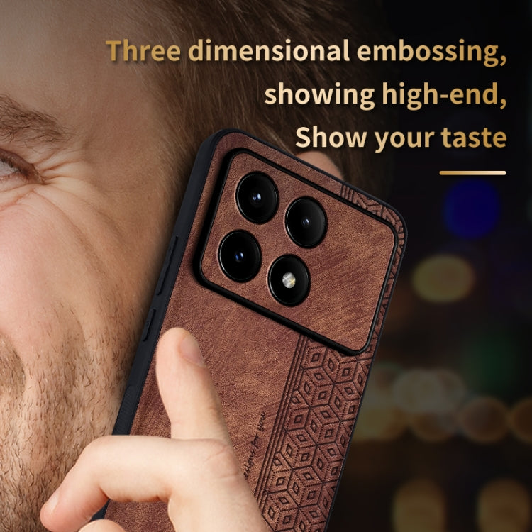 For Xiaomi Redmi K70 Pro AZNS 3D Embossed Skin Feel Phone Case(Sapphire Blue) - free shipping - PMC Jewellery - Order now!