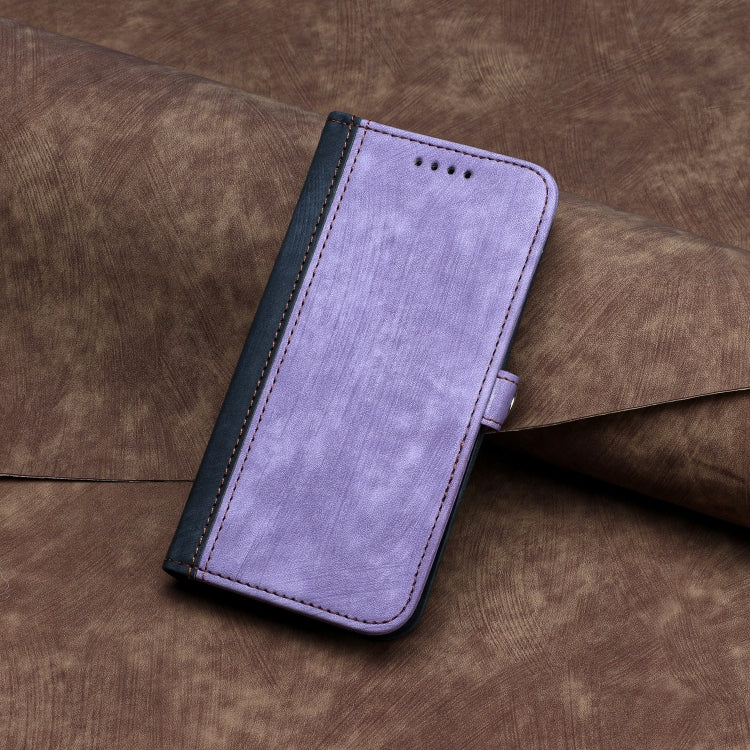 For Google Pixel 9 Pro Side Buckle Double Fold Hand Strap Leather Phone Case(Purple) - Google Cases by PMC TechLife | Online Shopping South Africa | PMC TechLife | Buy Now Pay Later Mobicred