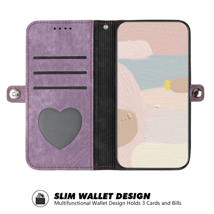 For Google Pixel 9 Side Buckle Double Fold Hand Strap Leather Phone Case(Purple) - Google Cases by PMC TechLife | Online Shopping South Africa | PMC TechLife | Buy Now Pay Later Mobicred