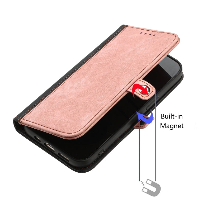 For Google Pixel 9 Side Buckle Double Fold Hand Strap Leather Phone Case(Pink) - Google Cases by PMC TechLife | Online Shopping South Africa | PMC TechLife | Buy Now Pay Later Mobicred