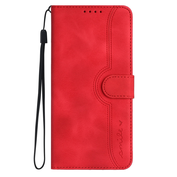 For Google Pixel 9 Heart Pattern Skin Feel Leather Phone Case(Red) - Google Cases by PMC TechLife | Online Shopping South Africa | PMC TechLife | Buy Now Pay Later Mobicred