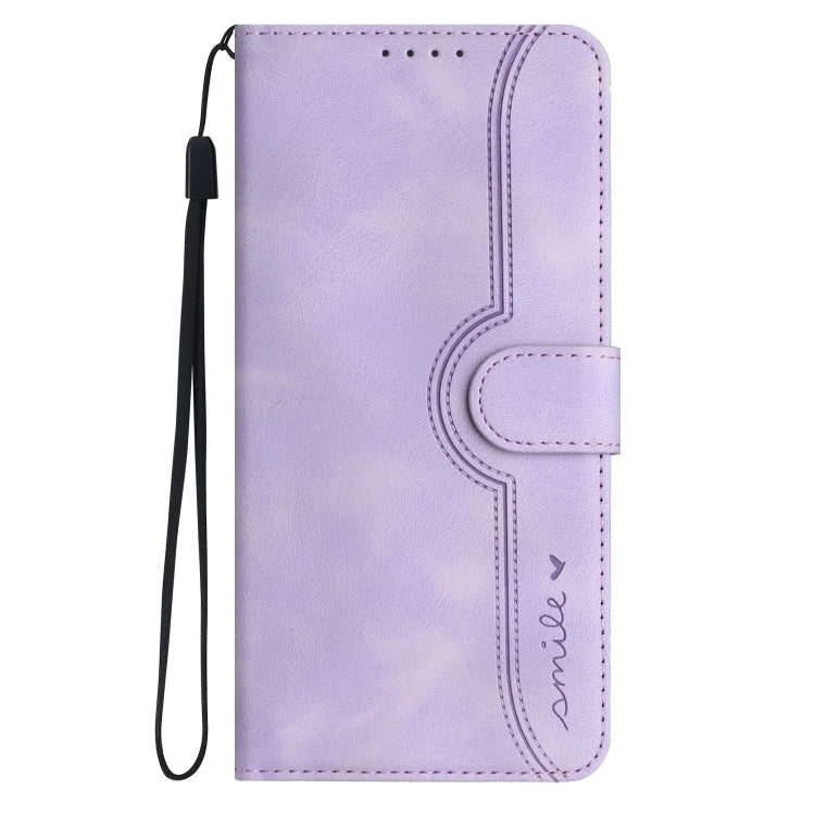For Google Pixel 9 Heart Pattern Skin Feel Leather Phone Case(Purple) - Google Cases by PMC TechLife | Online Shopping South Africa | PMC TechLife | Buy Now Pay Later Mobicred