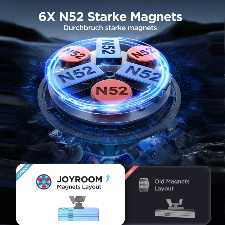 JOYROOM JR-ZS356 Magnetic Car Suction Cup Phone Holder(Black) - Car Holders by JOYROOM | Online Shopping South Africa | PMC TechLife | Buy Now Pay Later Mobicred