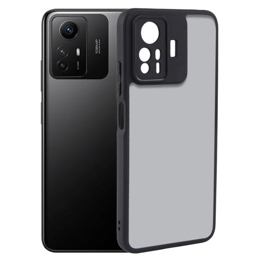 For Xiaomi Redmi Note 12S 4G Fine Pore Matte Black TPU + PC Phone Case - Xiaomi Cases by PMC Jewellery | Online Shopping South Africa | PMC Jewellery | Buy Now Pay Later Mobicred