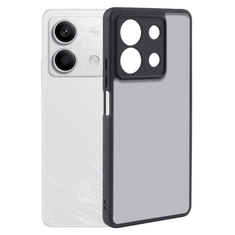 For Xiaomi Redmi Note 13 Fine Pore Matte Black TPU + PC Phone Case - Note 13 Cases by PMC TechLife | Online Shopping South Africa | PMC TechLife | Buy Now Pay Later Mobicred