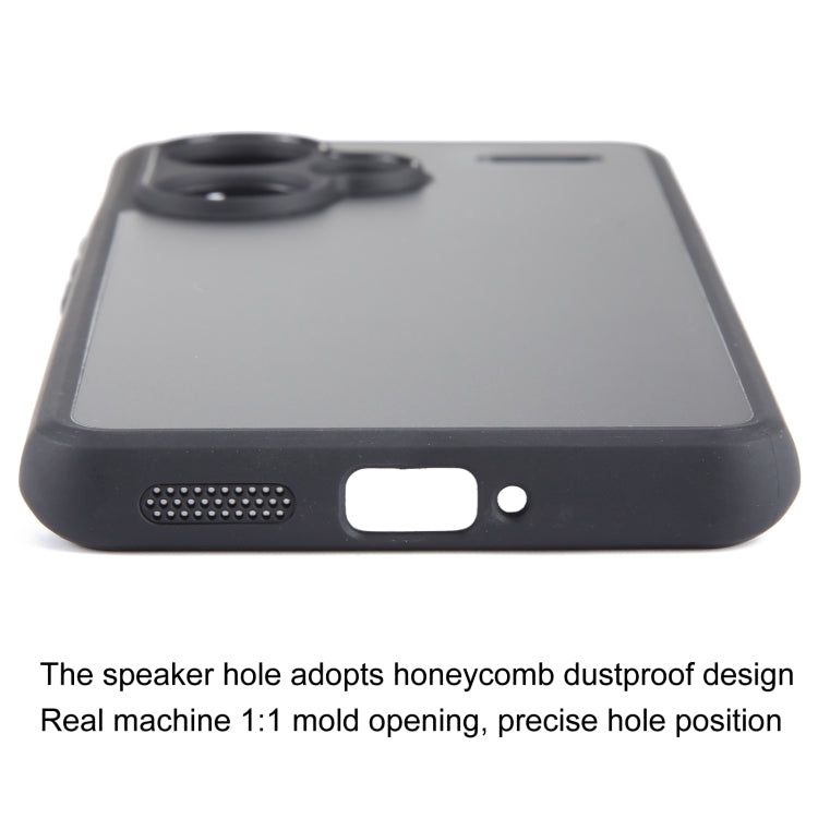 For Xiaomi Redmi Note 13 Pro+ Fine Pore Matte Black TPU + PC Phone Case - Note 13 Pro+ Cases by PMC TechLife | Online Shopping South Africa | PMC TechLife | Buy Now Pay Later Mobicred