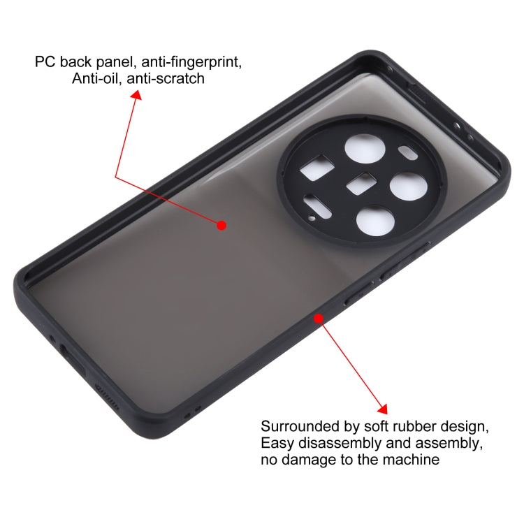 For Xiaomi 13 Ultra Fine Pore Matte Black TPU + PC Phone Case - 13 Ultra Cases by PMC TechLife | Online Shopping South Africa | PMC TechLife | Buy Now Pay Later Mobicred