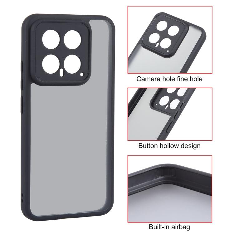 For Xiaomi 14 Fine Pore Matte Black TPU + PC Phone Case - 14 Cases by PMC TechLife | Online Shopping South Africa | PMC TechLife | Buy Now Pay Later Mobicred