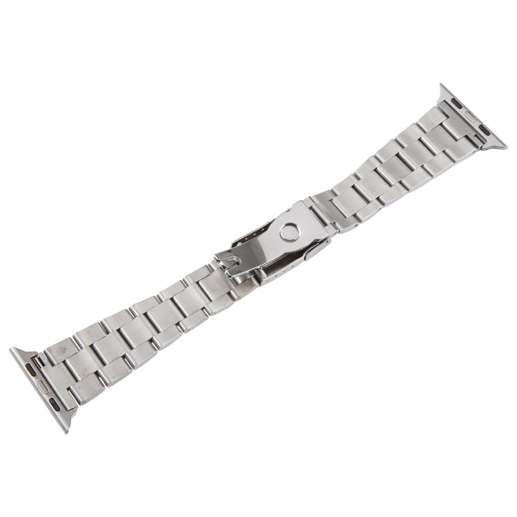 For Apple Watch Series 4 40mm Three-Bead Stainless Steel Watch Band(Silver) - free shipping - PMC TechLife - Order now!