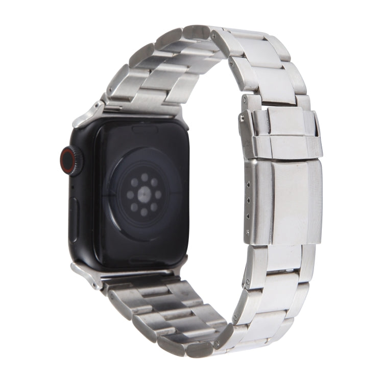 For Apple Watch Series 3 38mm Three-Bead Stainless Steel Watch Band(Silver) - free shipping - PMC TechLife - Order now!