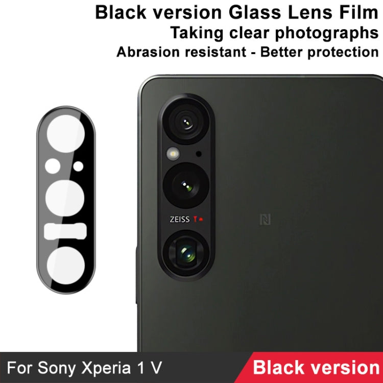 For Sony Xperia 1 V IMAK Rear Camera Lens Glass Film Black Version - Other by imak | Online Shopping South Africa | PMC Jewellery | Buy Now Pay Later Mobicred