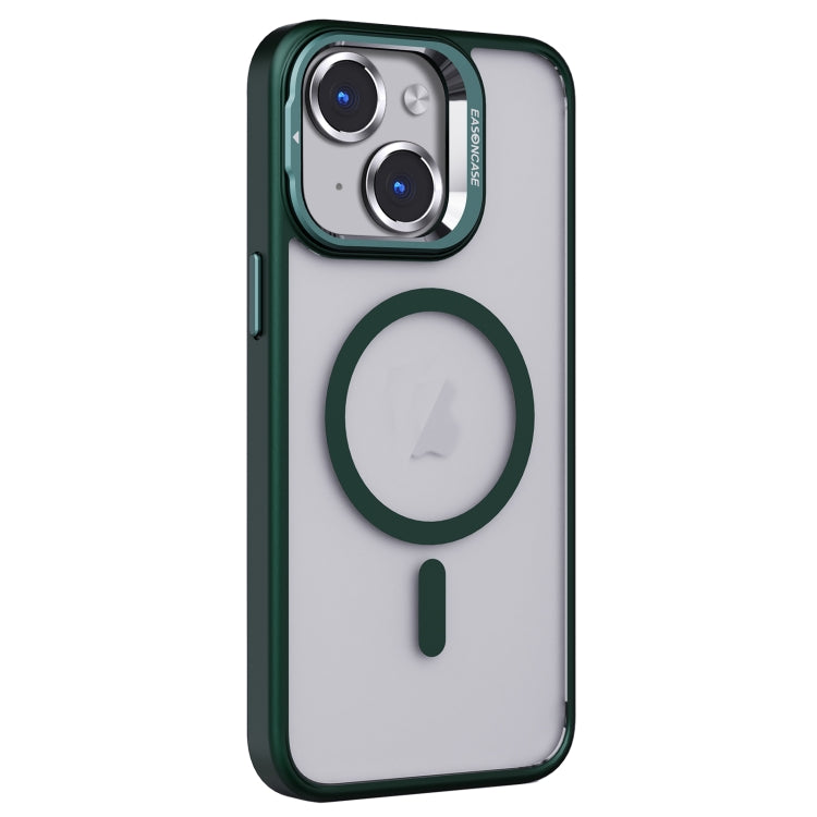 For iPhone 13 Invisible Lens Holder PC + TPU Frosted MagSafe Phone Case(Green) - iPhone 13 Cases by PMC TechLife | Online Shopping South Africa | PMC TechLife | Buy Now Pay Later Mobicred