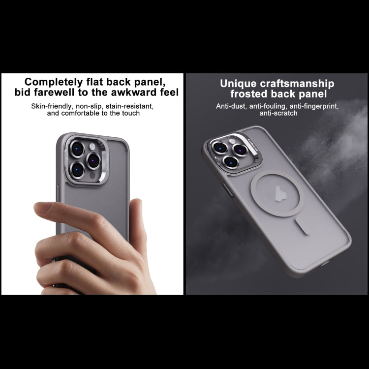 For iPhone 13 Pro Invisible Lens Holder PC + TPU Frosted MagSafe Phone Case(Orange) - iPhone 13 Pro Cases by PMC TechLife | Online Shopping South Africa | PMC TechLife