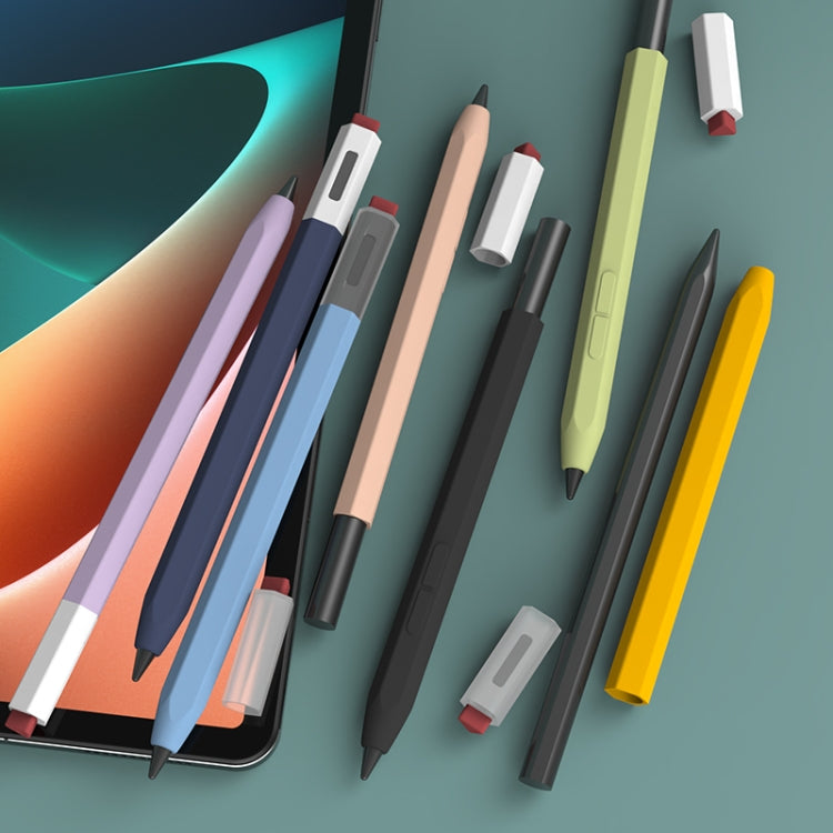 For Xiaomi Inspiration Stylus 1st LOVE MEI Retro Style Silicone Protective Pen Case(Black) - Pencil Accessories by LOVE MEI | Online Shopping South Africa | PMC TechLife