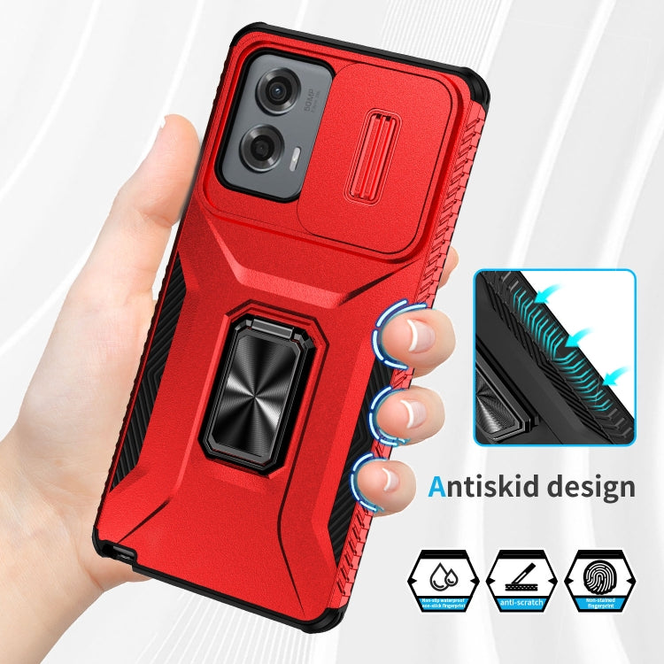 For Motorola Moto G Stylus 2024 Sliding Camshield Holder Phone Case(Red) - Motorola Cases by PMC Jewellery | Online Shopping South Africa | PMC Jewellery | Buy Now Pay Later Mobicred