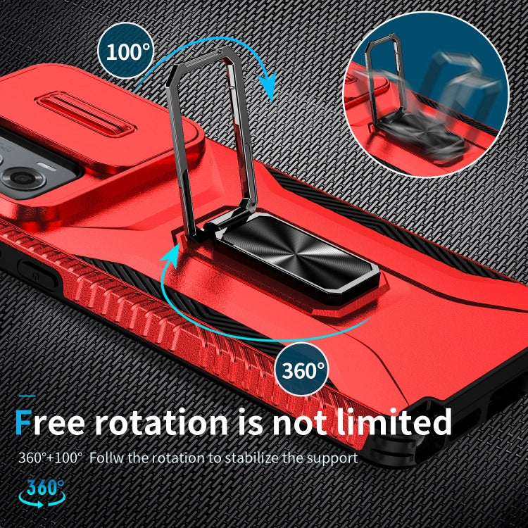 For Motorola Moto G Stylus 2024 Sliding Camshield Holder Phone Case(Red) - Motorola Cases by PMC Jewellery | Online Shopping South Africa | PMC Jewellery | Buy Now Pay Later Mobicred