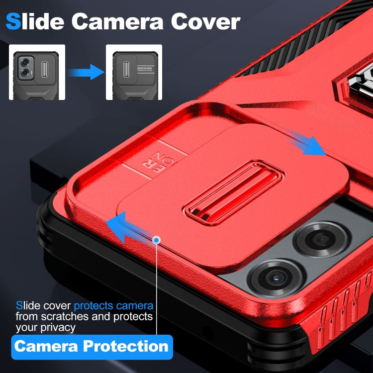 For Motorola Moto G Stylus 2024 Sliding Camshield Holder Phone Case(Red) - Motorola Cases by PMC Jewellery | Online Shopping South Africa | PMC Jewellery | Buy Now Pay Later Mobicred